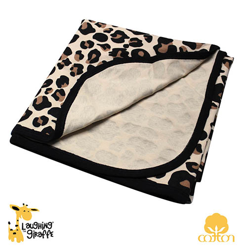 The Laughing Giraffe Receiving Blanket