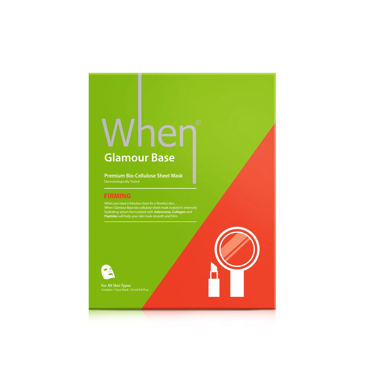 Glamour Base Firming Premium Bio-Cellulose Sheet Mask - When
