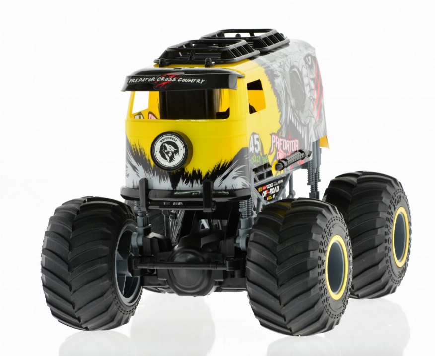 1:16 big wheel toy truck with VW bus body 2.4 GHz