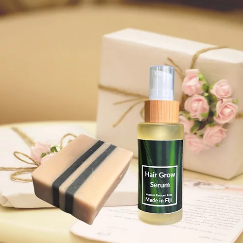 Vegan Handcrafted Face Bar & Hair Grow Serum