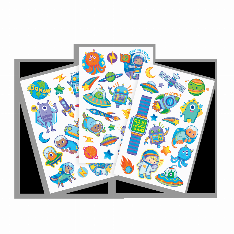Tattoo Palooza Temporary Tattoo - 3 Sheets