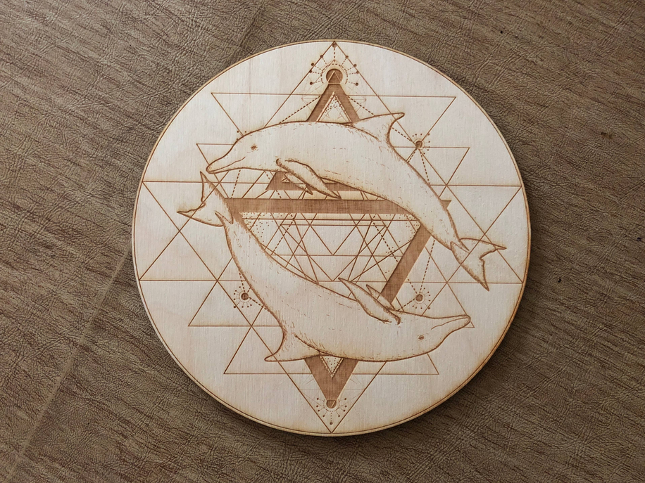 Dolphin Yantra Crystal Grid