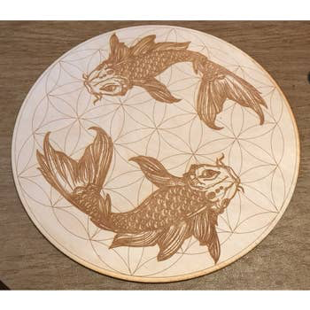 Koi Fish Crystal Grid