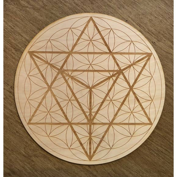 Merkaba Flower of Life Crystal Grid