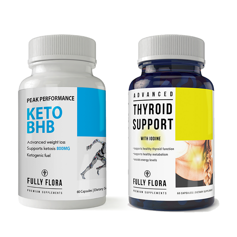 Fully Flora Keto BHB and Thyroid Support Combo Pack
