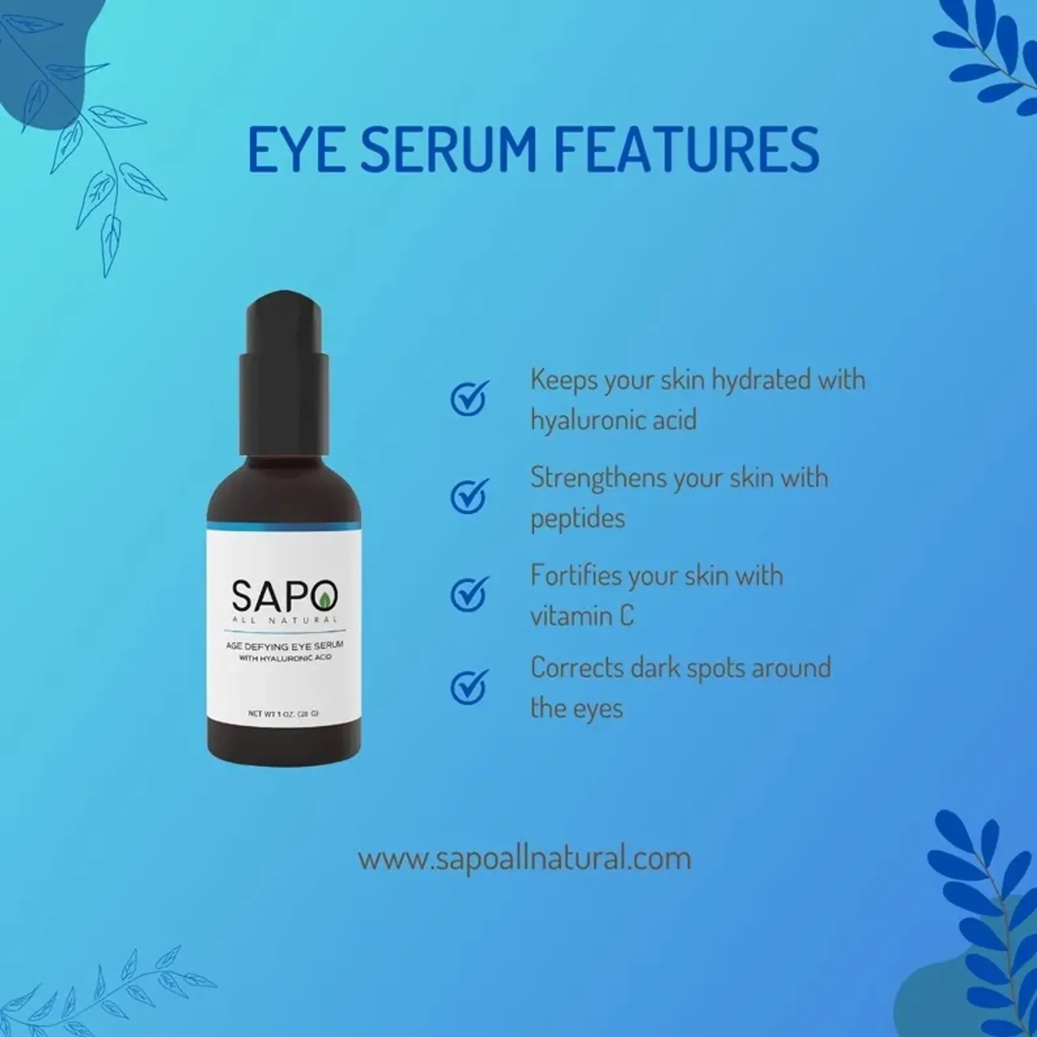 Eye Serum with Hyaluronic Acid & Peptides