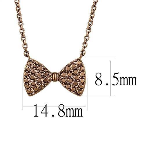3W1132 - IP Coffee light Brass Chain Pendant with AAA Grade CZ in Light Coffee