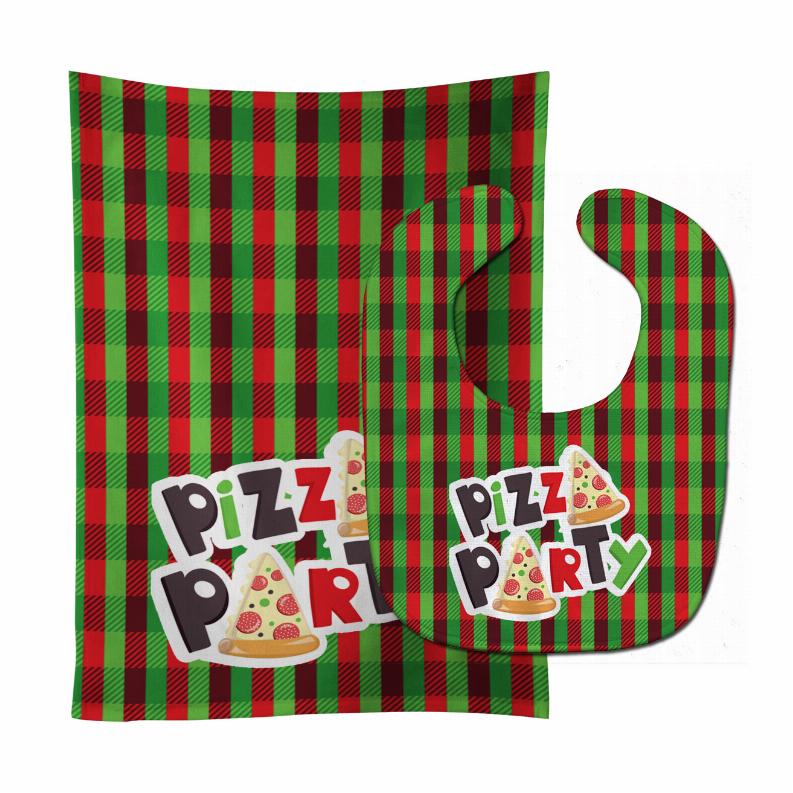 Pizza Baby Bib & Burp Cloth