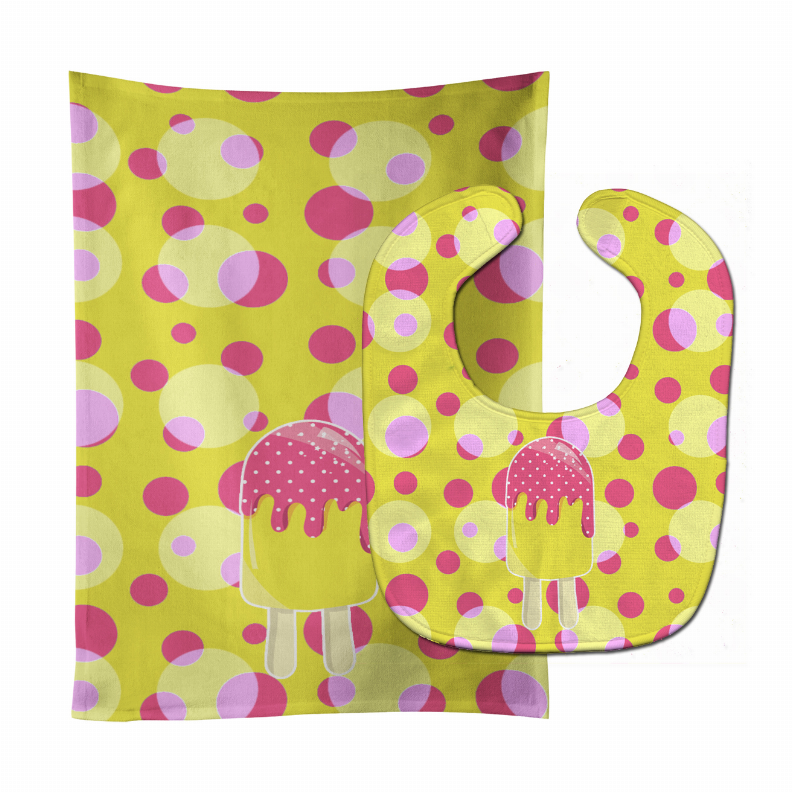 Ice Pop Baby Bib & Burp Cloth