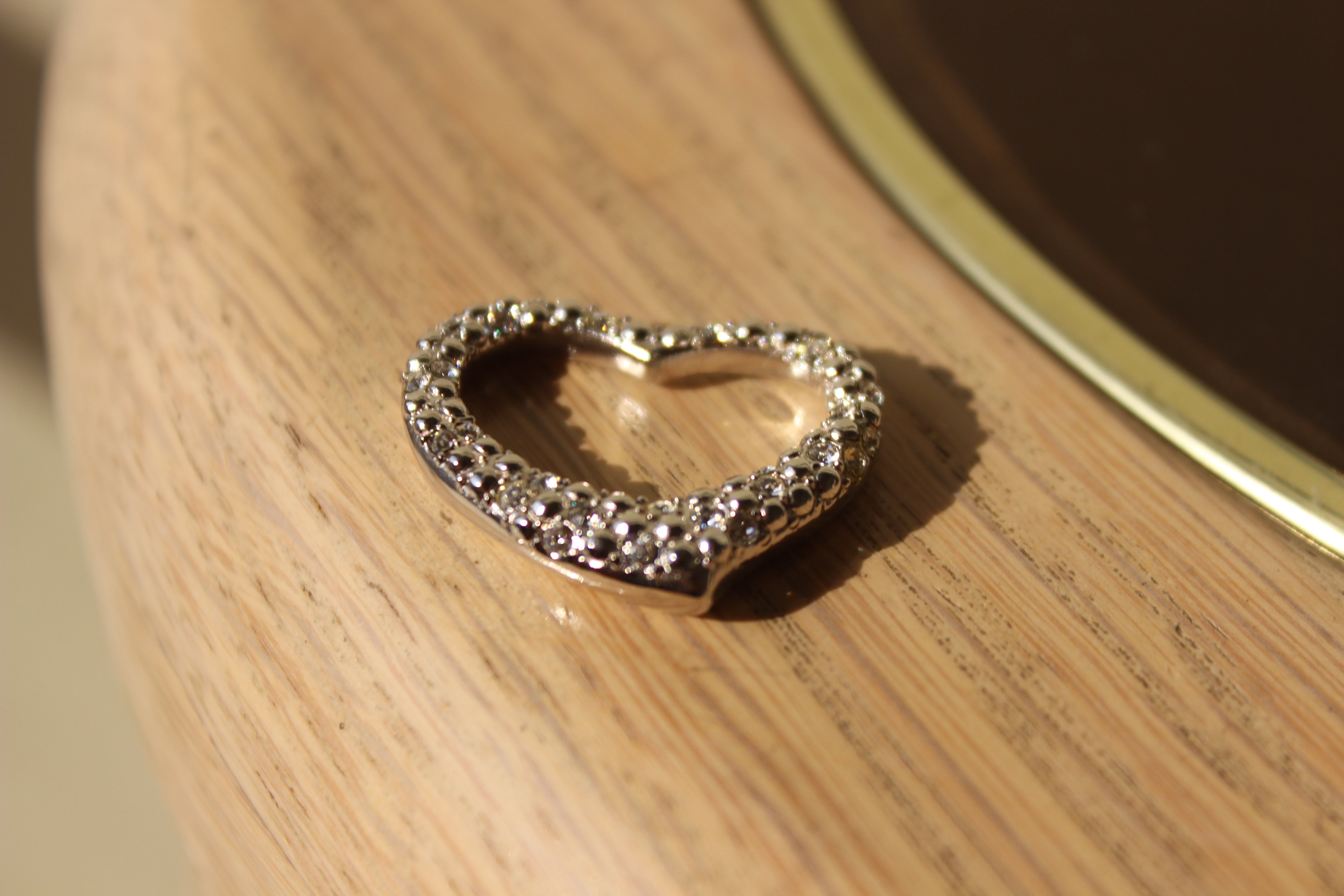 LOAS1385 - Rhodium 925 Sterling Silver Pendant with AAA Grade CZ in Clear