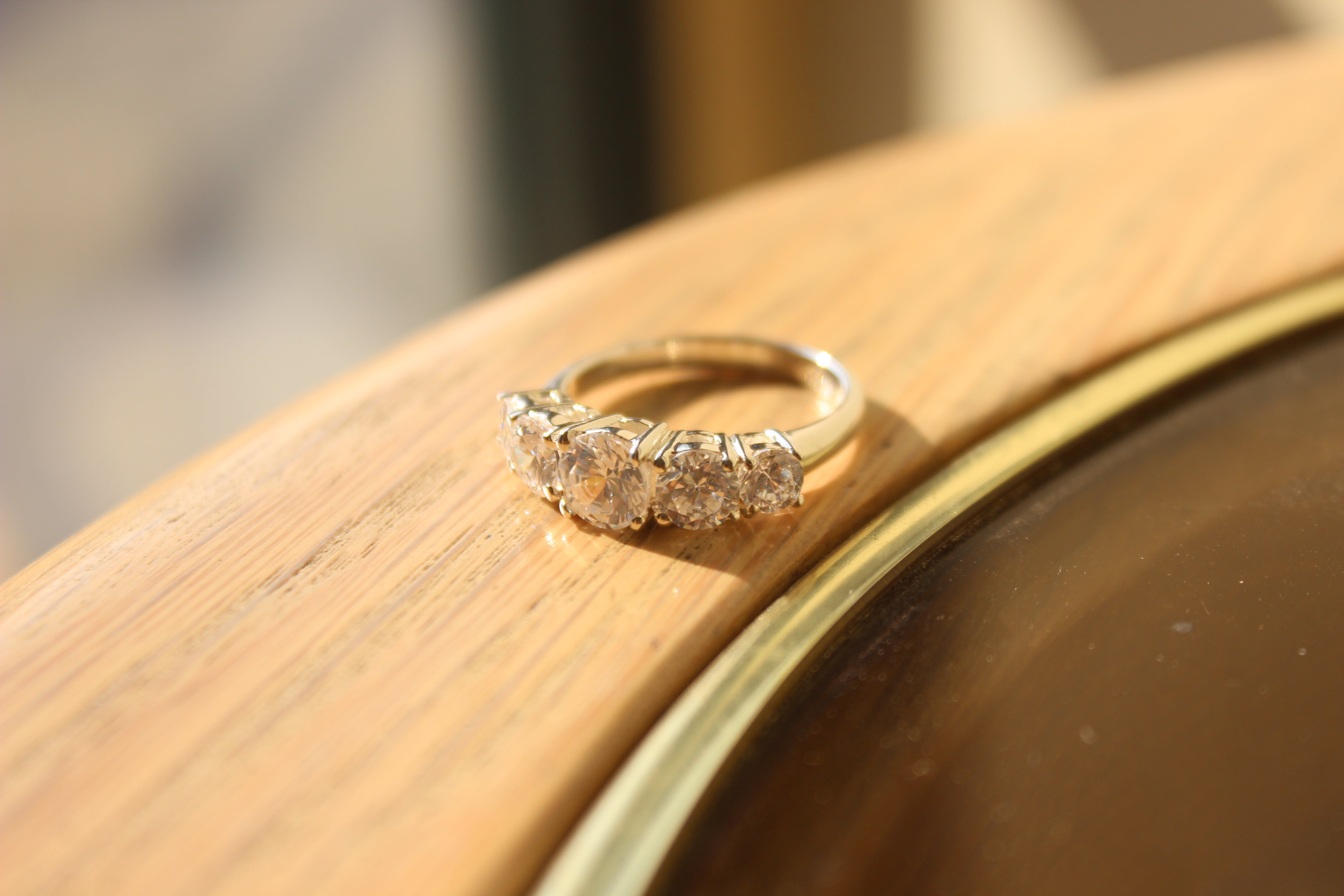 LOAS1386 - Rhodium 925 Sterling Silver Ring with AAA Grade CZ in Clear