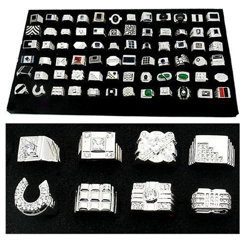 COM-2 - Rhodium Brass Kits with Assorted in Assorted