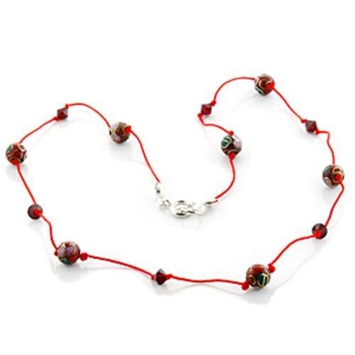 LO740 - Resin Necklace with Epoxy in Multi Color