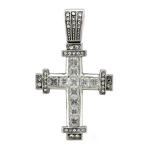 LOAS1326 925 Sterling Silver Pendant with AAA Grade CZ in
