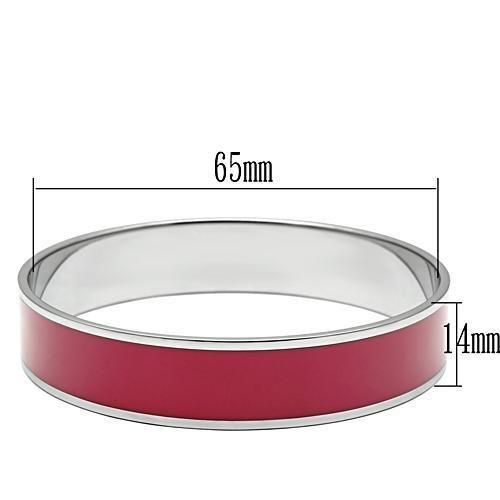 TK530 - High polished (no plating) Stainless Steel Bangle with Epoxy in Siam