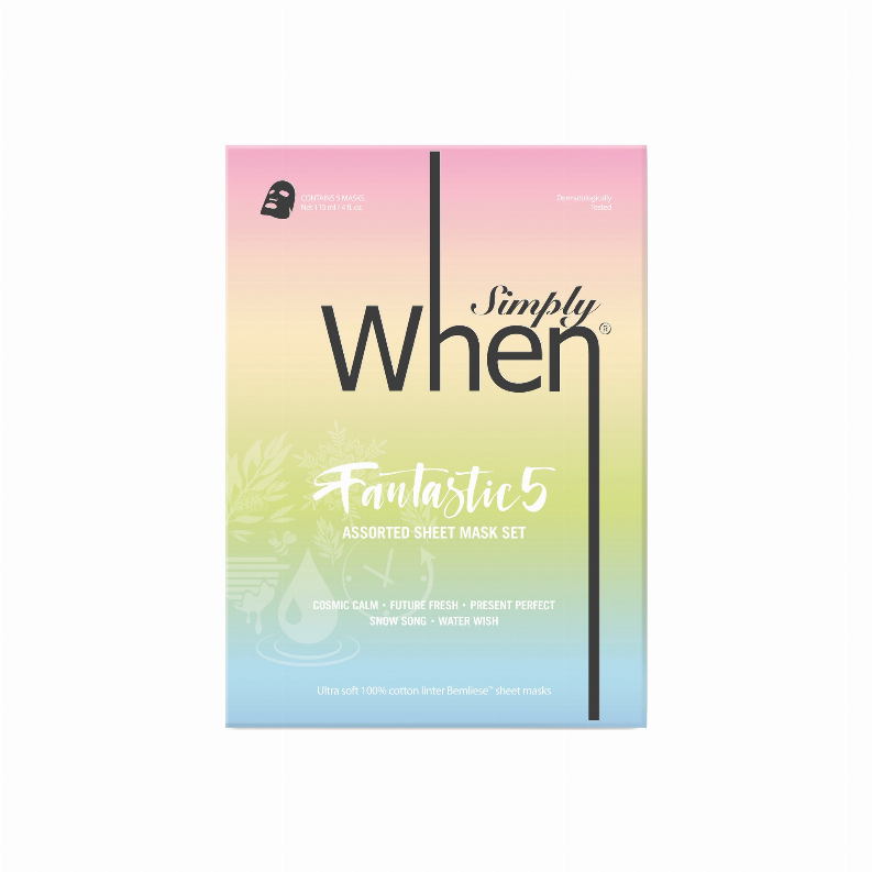 Fantastic Five Assorted Sheet Mask (5 Piece Set) - Simply When