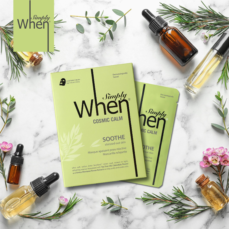 Cosmic Calm Soothe Ultra-Soft Cotton Linter Bemliese Sheet Mask - Simply When