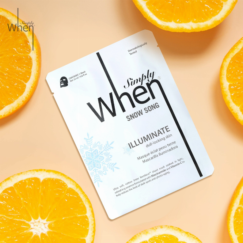 Snow Song Illuminate Ultra-Soft Cotton Linter Bemliese Sheet Mask - Simply When