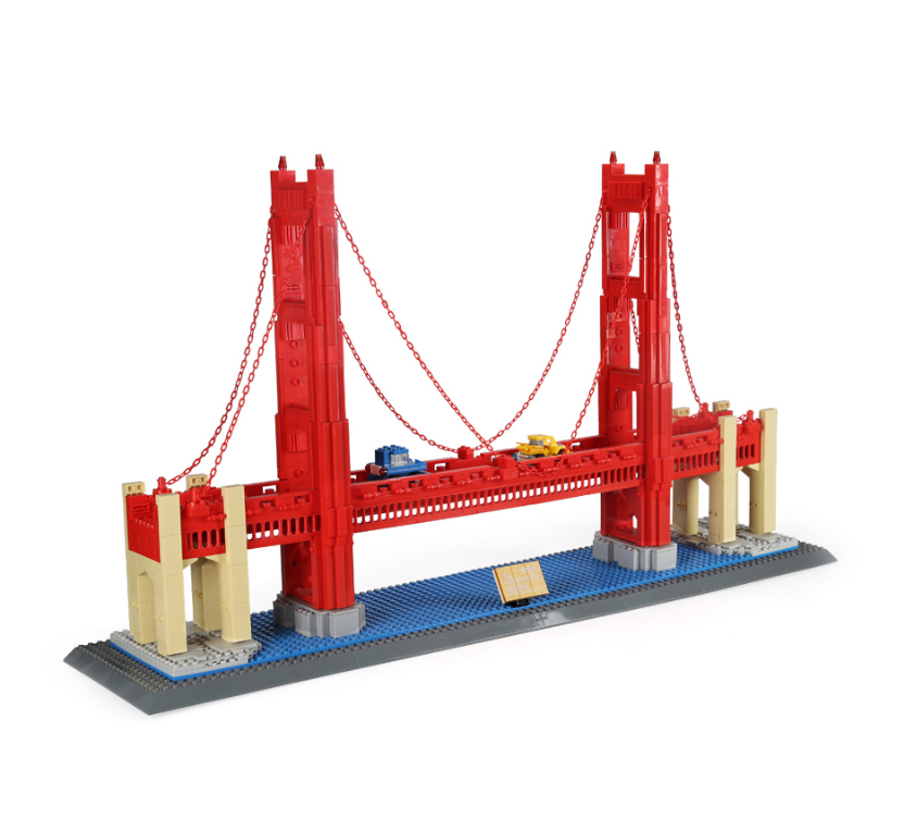 The Golden Gate bridge brick set