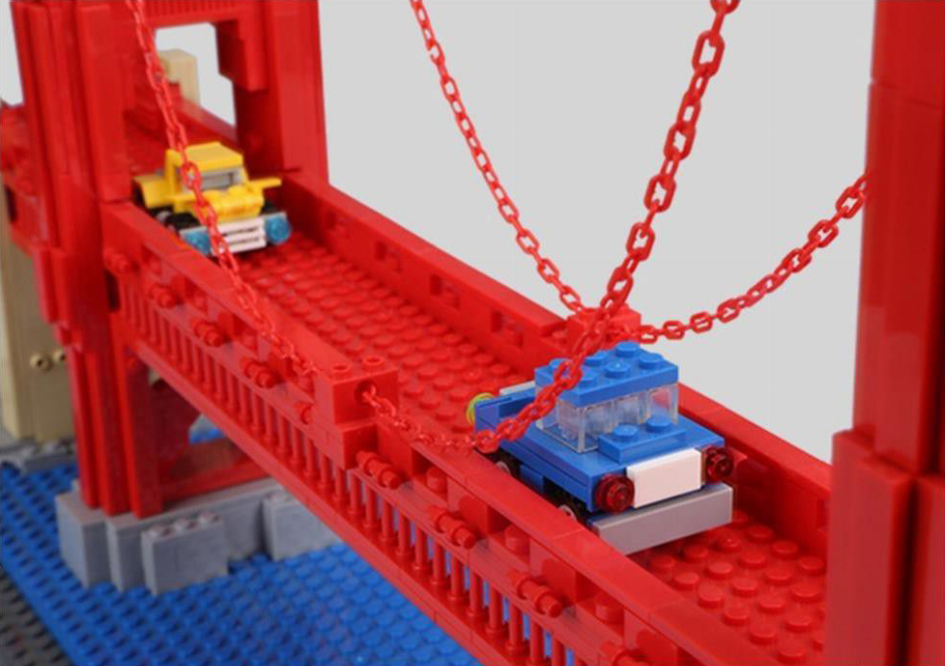 The Golden Gate bridge brick set