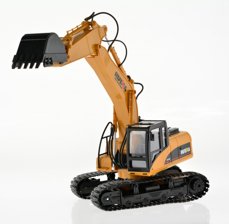 Excavator With Rechargeable Batteries And Metal Bucket