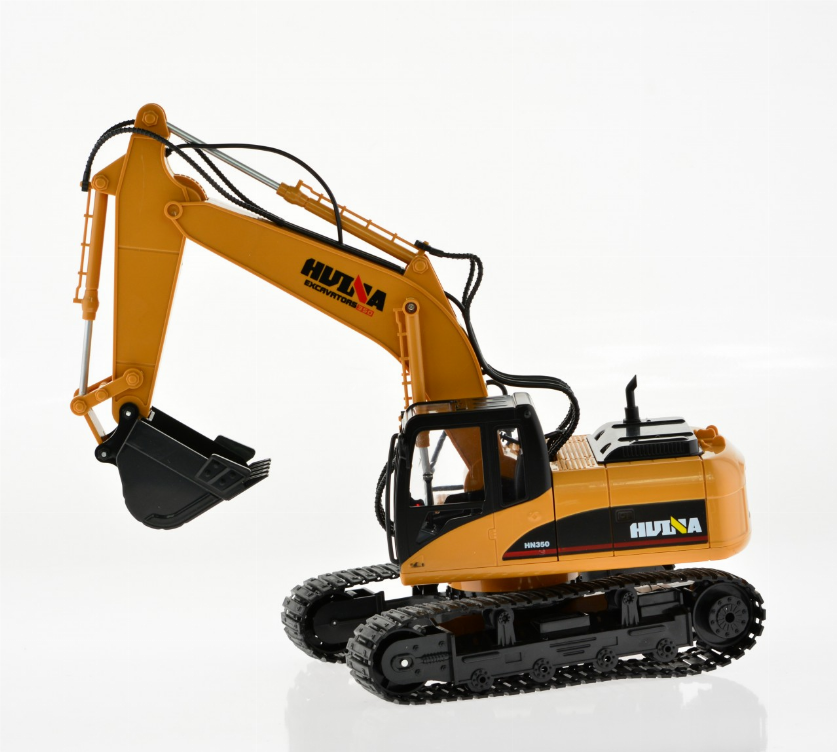 Excavator With Rechargeable Batteries And Metal Bucket