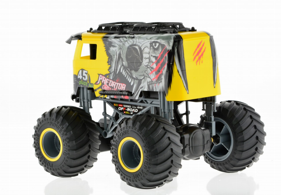 1:16 big wheel toy truck with VW bus body 2.4 GHz