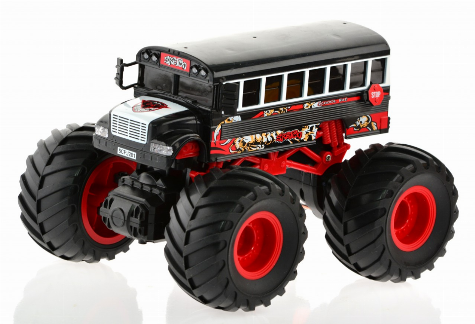 1:18 Big Wheel Racing school bus with Lights & Sounds