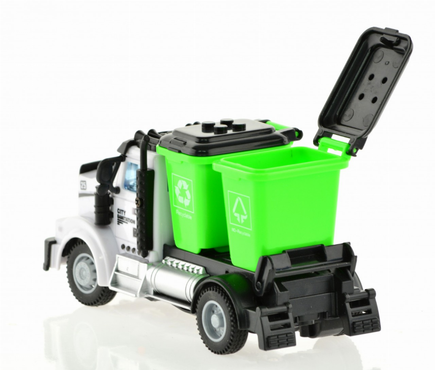 2.4G 1:64 scale RC Sanitation Truck with lights and sound