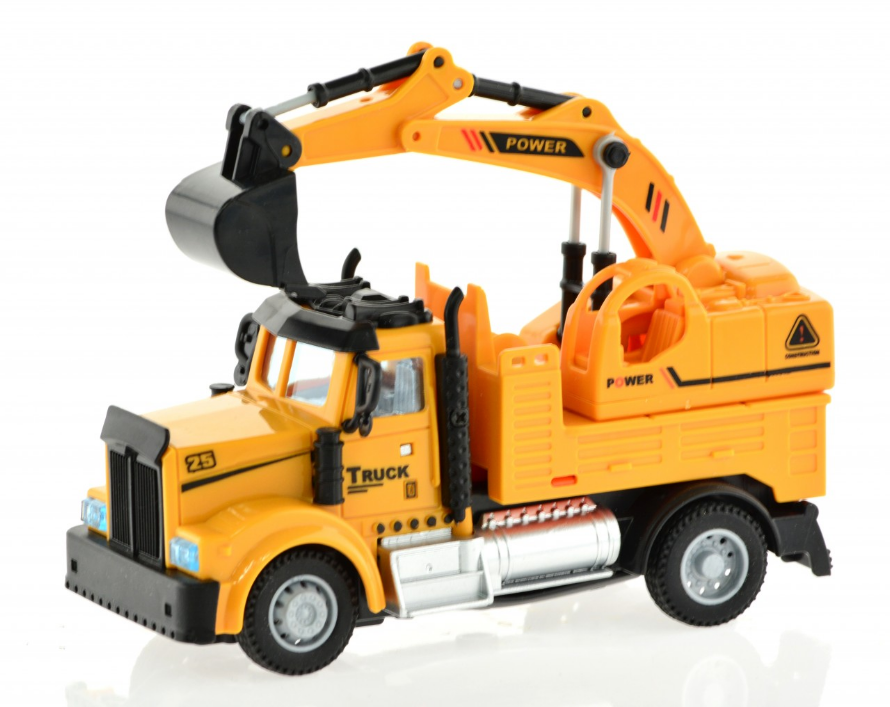 2.4G 1:64 scale RC Engineering Excavator Truck with lights and sound