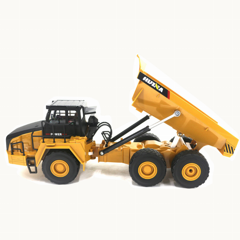 1:24 Scale 9 Channel Fully Articulated Dump Truck With 2.4 Ghz Remote And Rechargeable Battereis