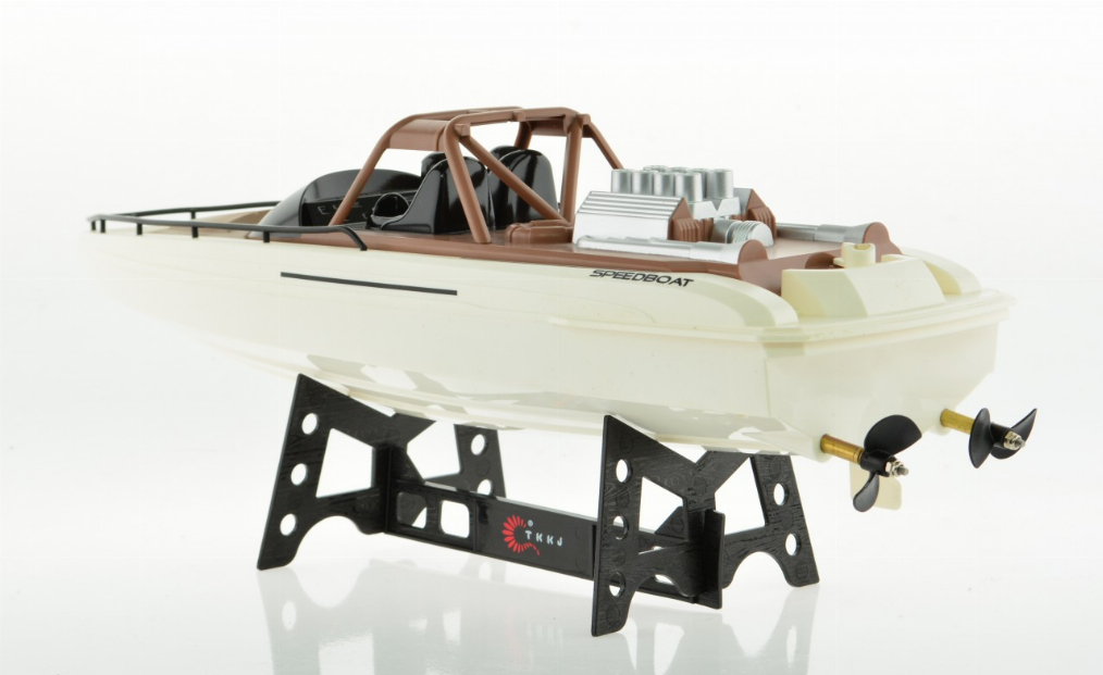 Rc Speed Boat With 2 Motors 2.4 Ghz And Rechargeable Batteries