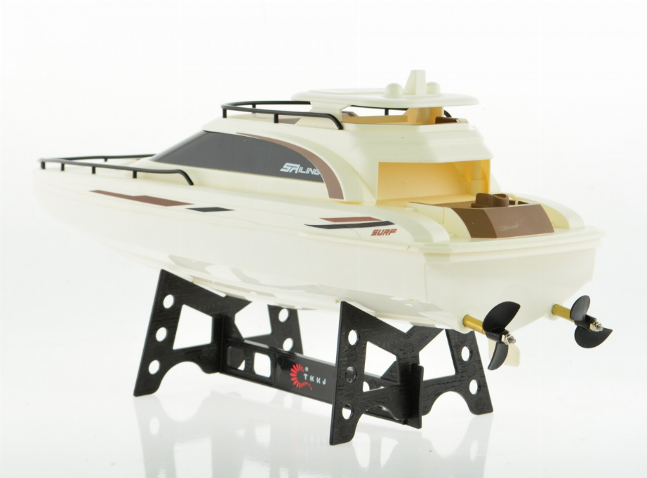 Luxury Rc Yacht With 2 Motors 2.4 Ghz And Rechargeable Batteries