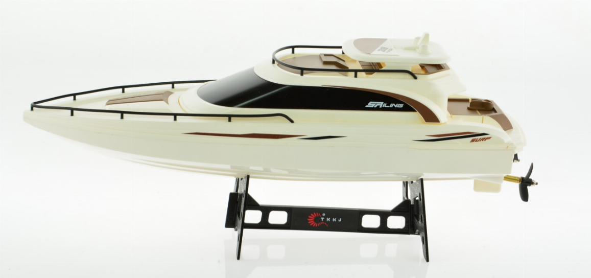 Luxury Rc Yacht With 2 Motors 2.4 Ghz And Rechargeable Batteries
