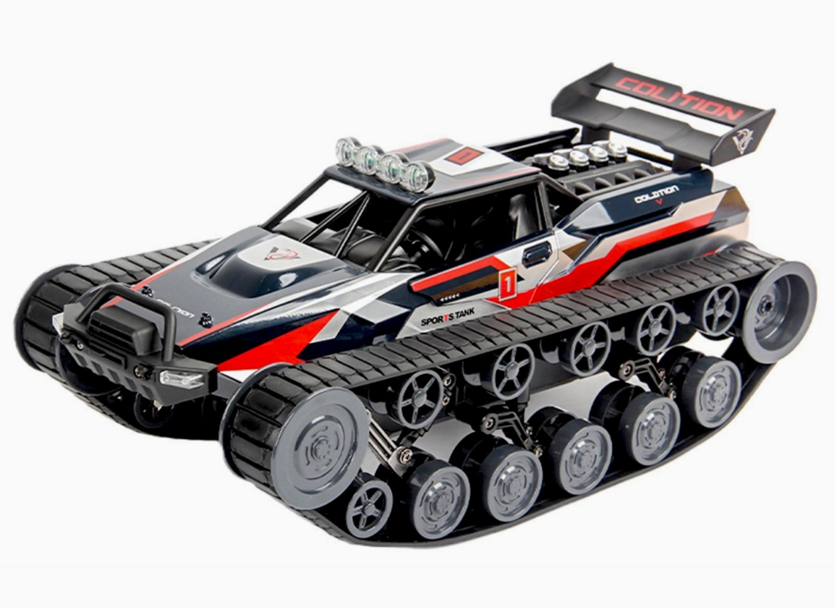 Metal body Ripsaw tank with head lights, smoke function and rear deck with engine details