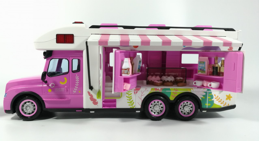 2.4G Pink Rv With Lights, Sound And Accessories