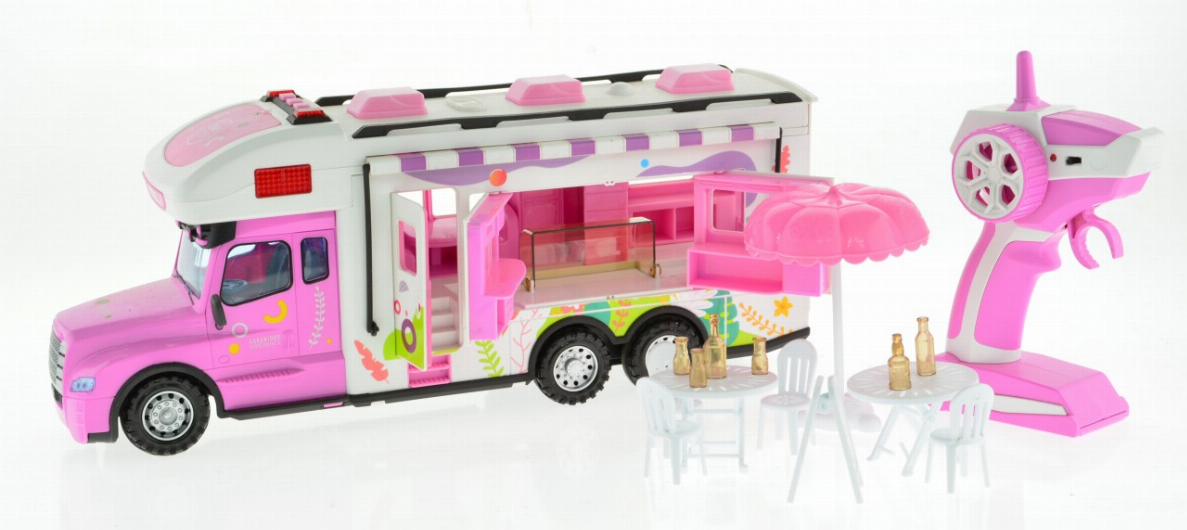 2.4G Pink Rv With Lights, Sound And Accessories