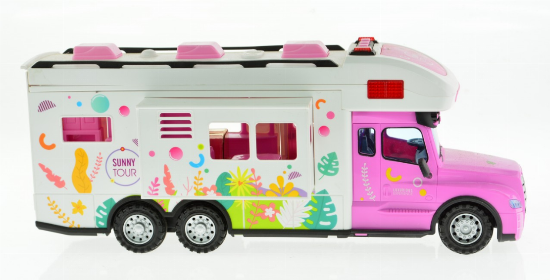 2.4G Pink Rv With Lights, Sound And Accessories