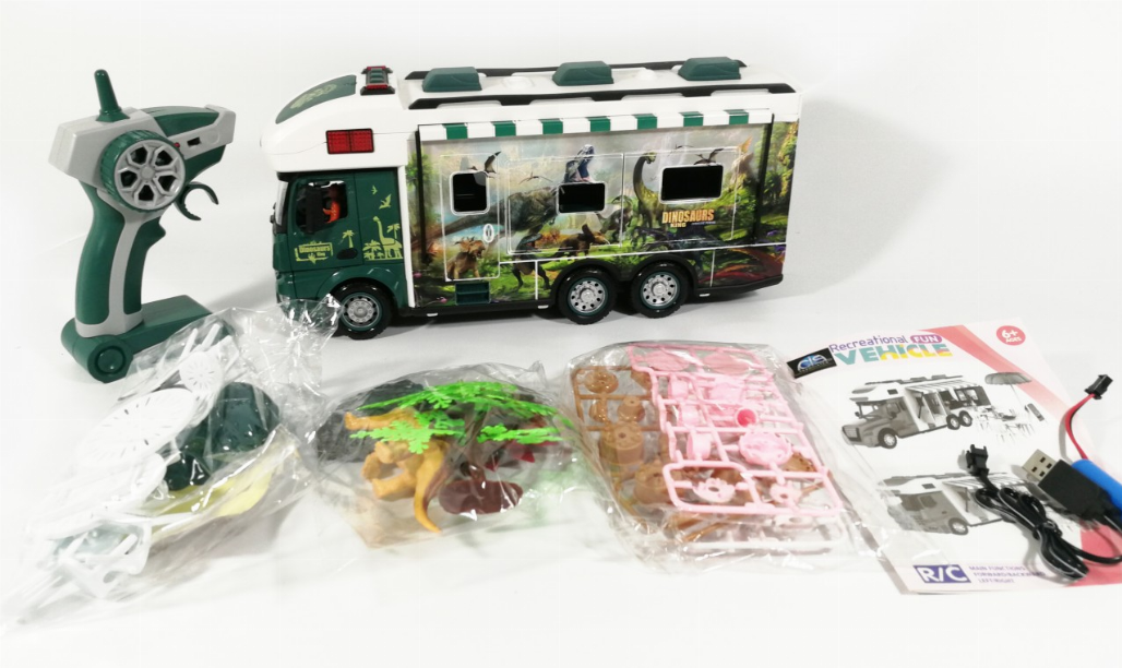 2.4G Jurassic Rv With Lights, Sound And Dinosaurs