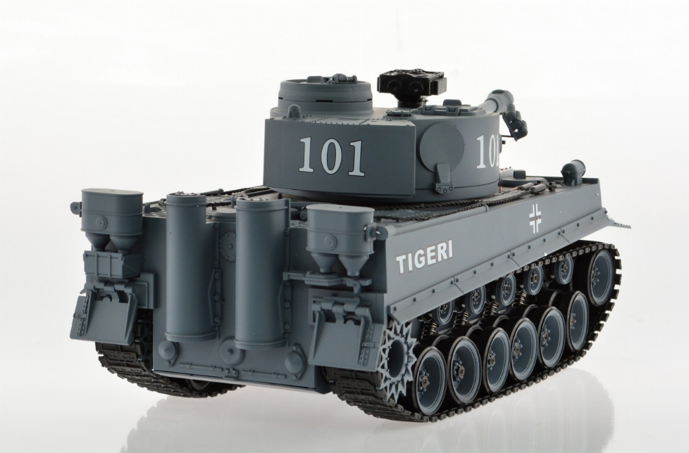 1:18 Scale Tiger 1 Gray With Airsoft Cannon