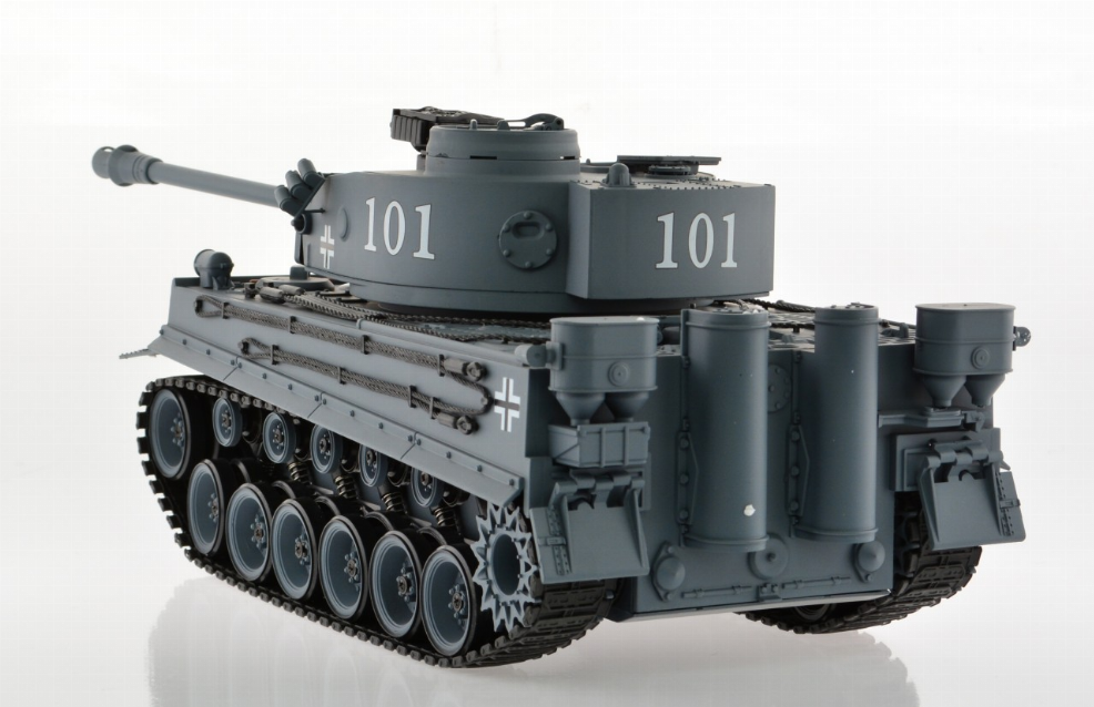 1:18 Scale Tiger 1 Gray With Airsoft Cannon