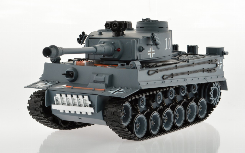 1:18 Scale Tiger 1 Gray With Airsoft Cannon