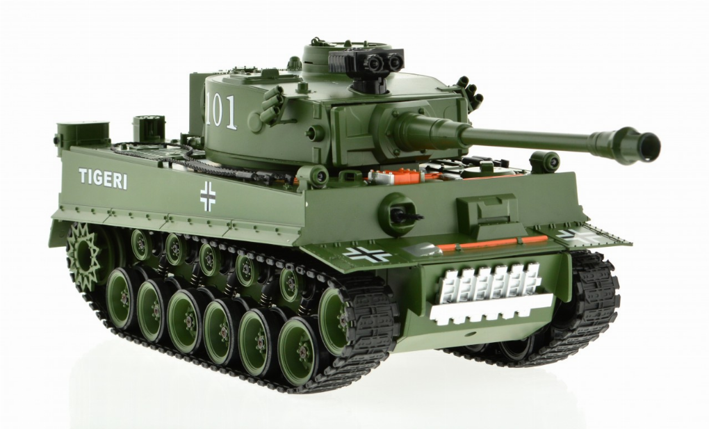 1:18 Scale Tiger Green With Airsoft Cannon
