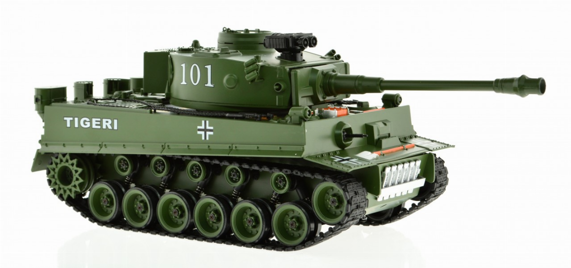 1:18 Scale Tiger Green With Airsoft Cannon