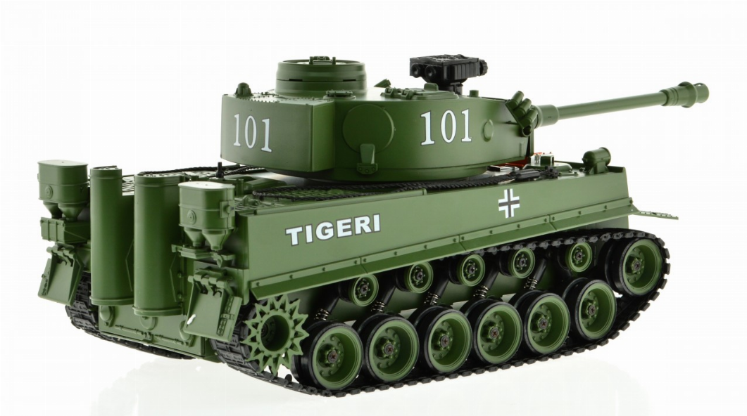 1:18 Scale Tiger Green With Airsoft Cannon