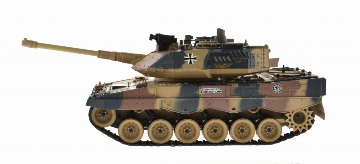 1:18 Scale German Leopard Ii Dark Camo With Airsoft Cannon