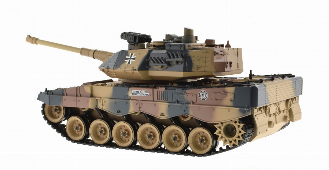 1:18 Scale German Leopard Ii Dark Camo With Airsoft Cannon