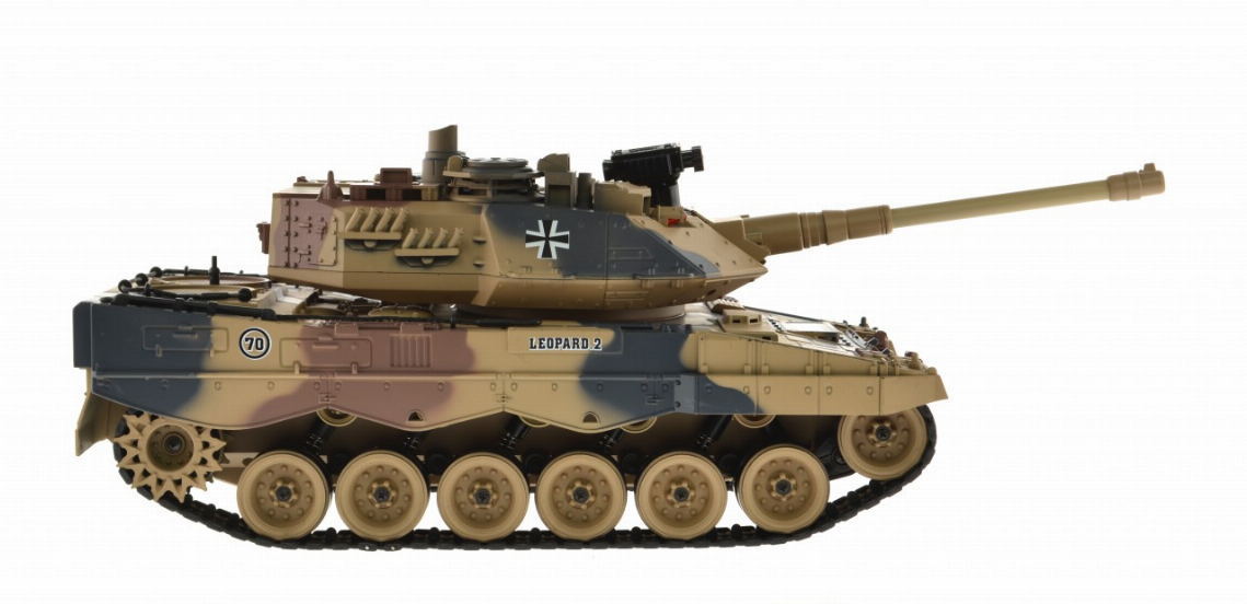 1:18 Scale German Leopard Ii Dark Camo With Airsoft Cannon