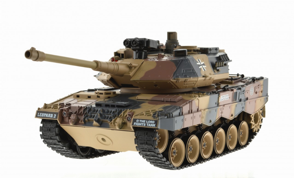 1:18 Scale German Leopard Ii Dark Camo With Airsoft Cannon