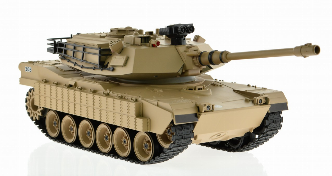 1:18 Scale M1A2 Abrams With Airsoft Cannon